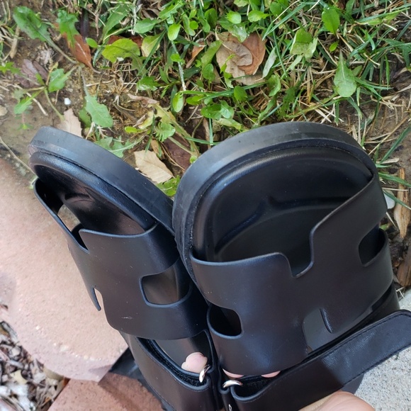 Ortho Walks Womens Rome Black Strappy Sandals Size 7.5 Cpmfort Beachy Cruise - Picture 5 of 14